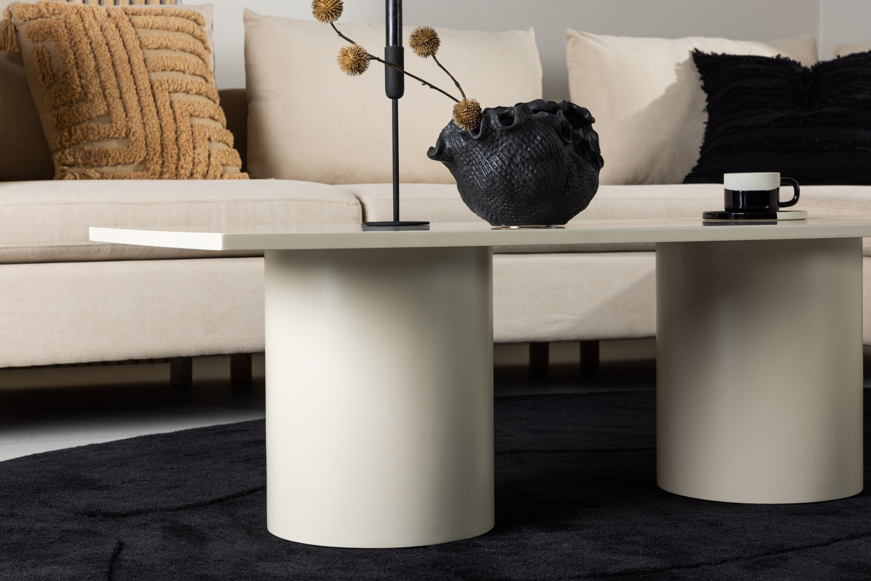 Nohr Salontafel 'Marysia' 120 x 50cm, MDF, kleur Beige