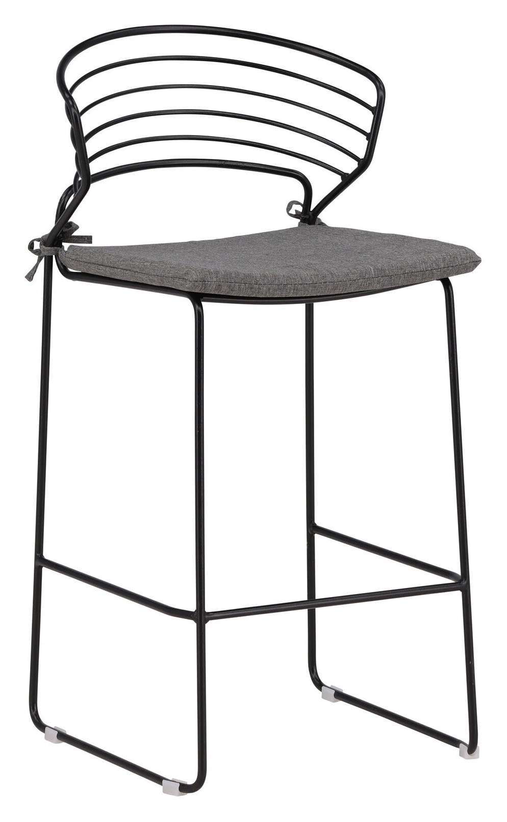 Nohr Outdoor Barkruk 'Daman' kleur Zwart (zithoogte 65cm)