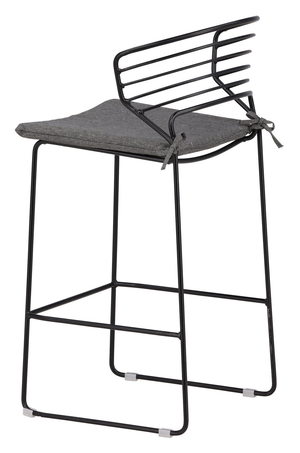 Nohr Outdoor Barkruk 'Daman' kleur Zwart (zithoogte 65cm)