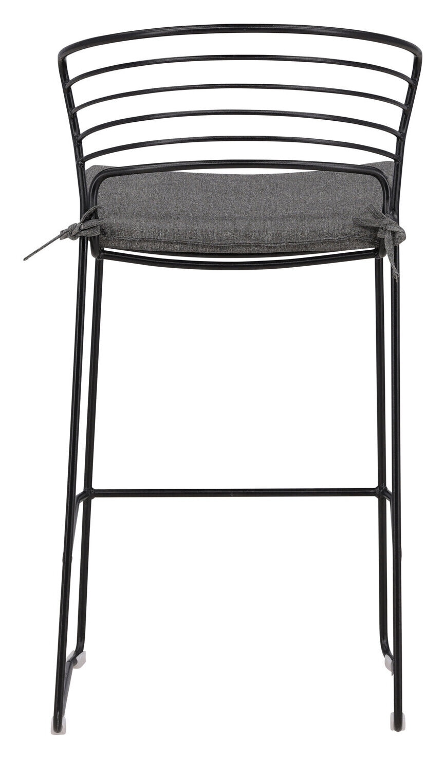 Nohr Outdoor Barkruk 'Daman' kleur Zwart (zithoogte 65cm)