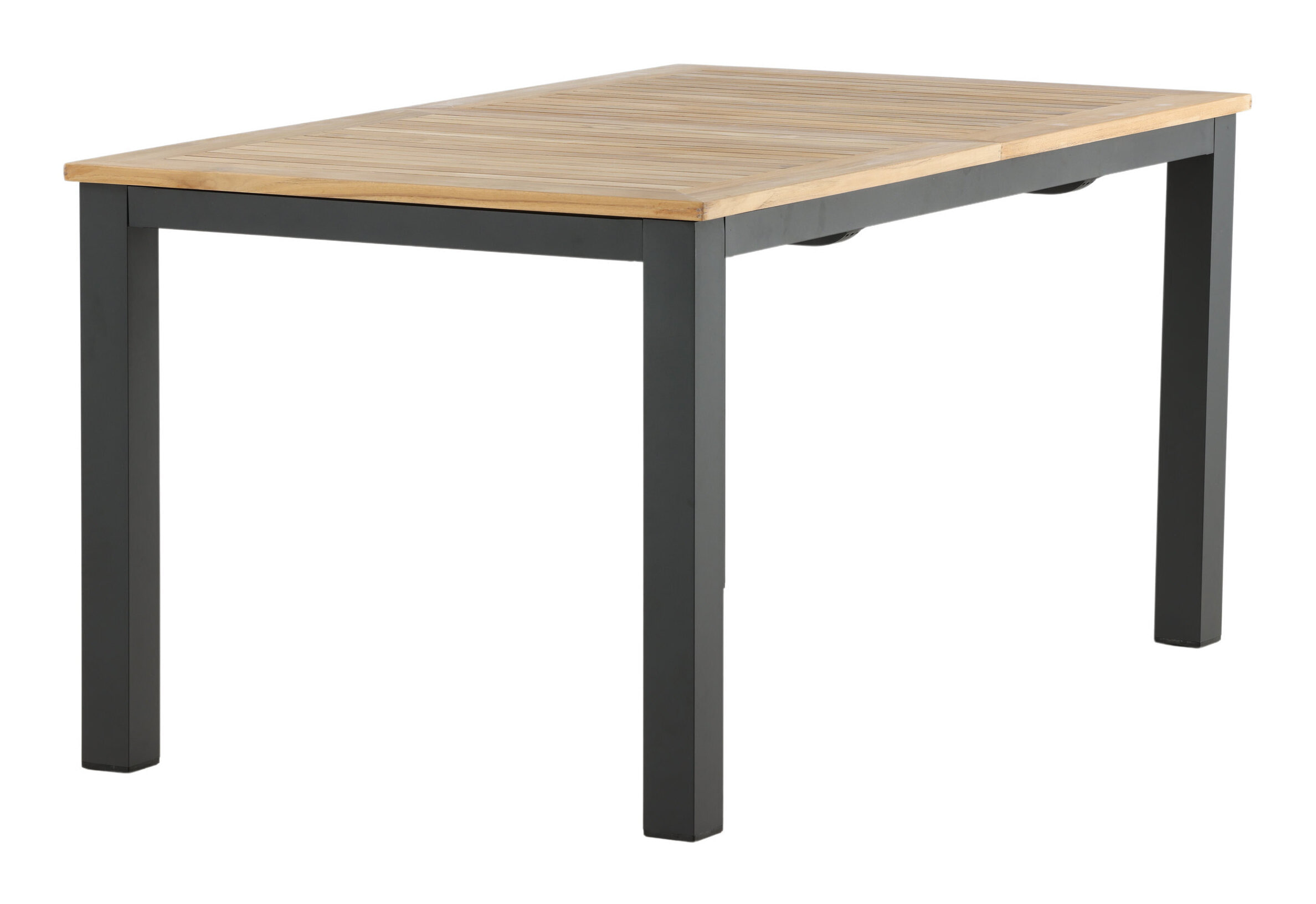 Nohr Uitschuifbare Tuintafel 'Taysha' Teakhout, 152/210 x 90cm, kleur Zwart