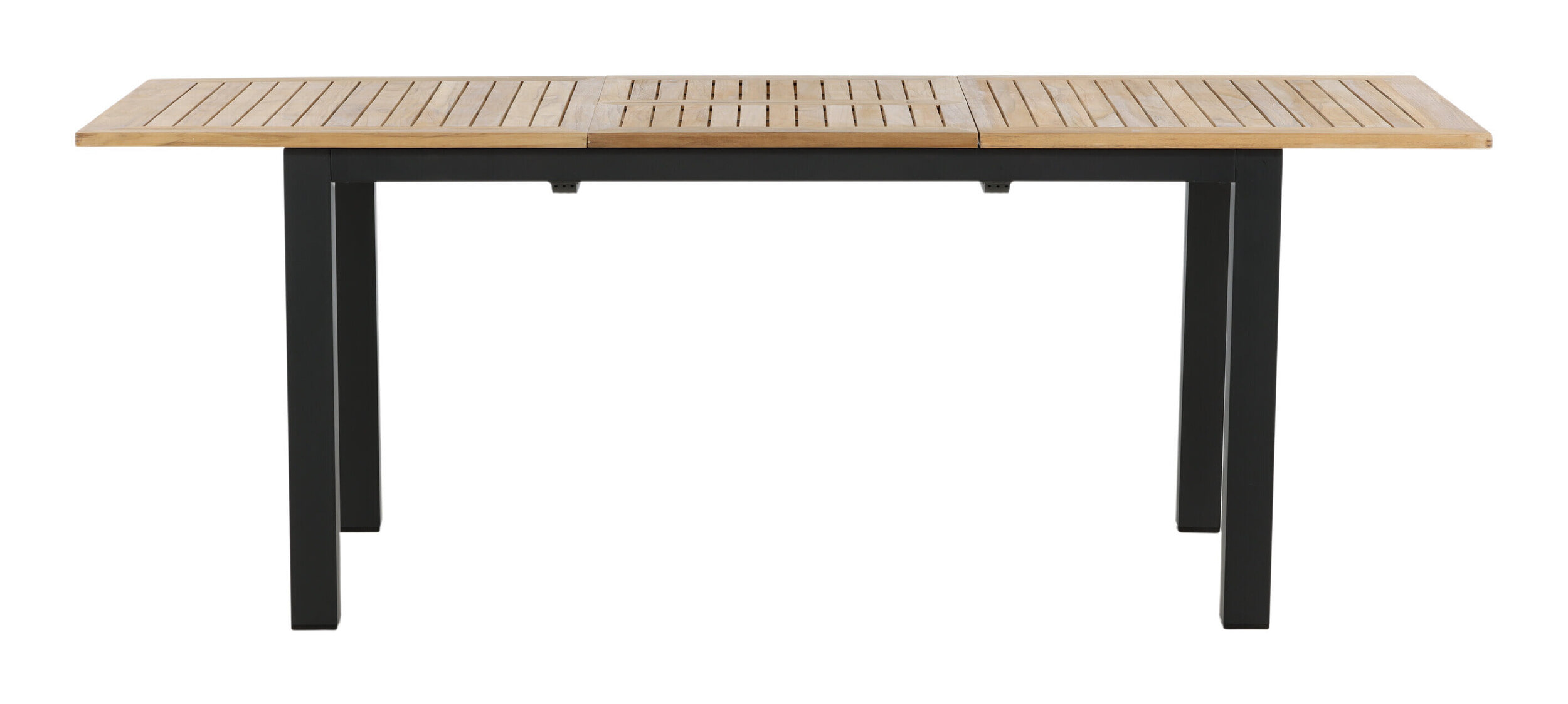 Nohr Uitschuifbare Tuintafel 'Taysha' Teakhout, 152/210 x 90cm, kleur Zwart