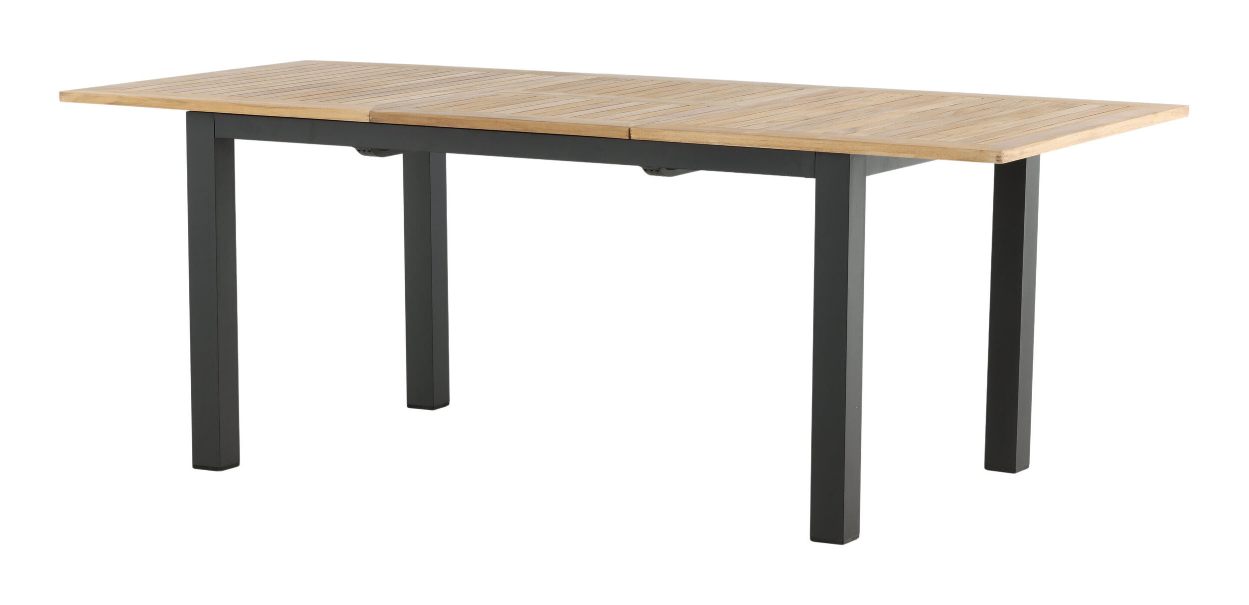 Nohr Uitschuifbare Tuintafel 'Taysha' Teakhout, 152/210 x 90cm, kleur Zwart