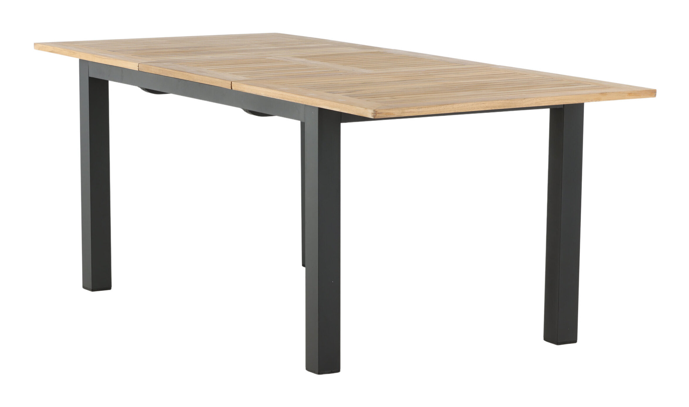 Nohr Uitschuifbare Tuintafel 'Taysha' Teakhout, 152/210 x 90cm, kleur Zwart
