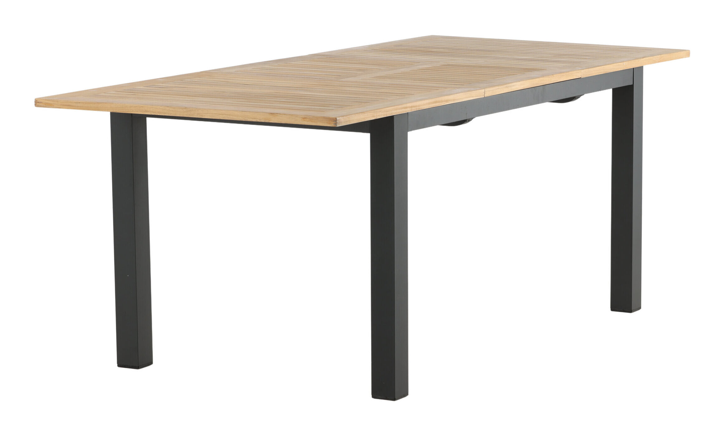 Nohr Uitschuifbare Tuintafel 'Taysha' Teakhout, 152/210 x 90cm, kleur Zwart