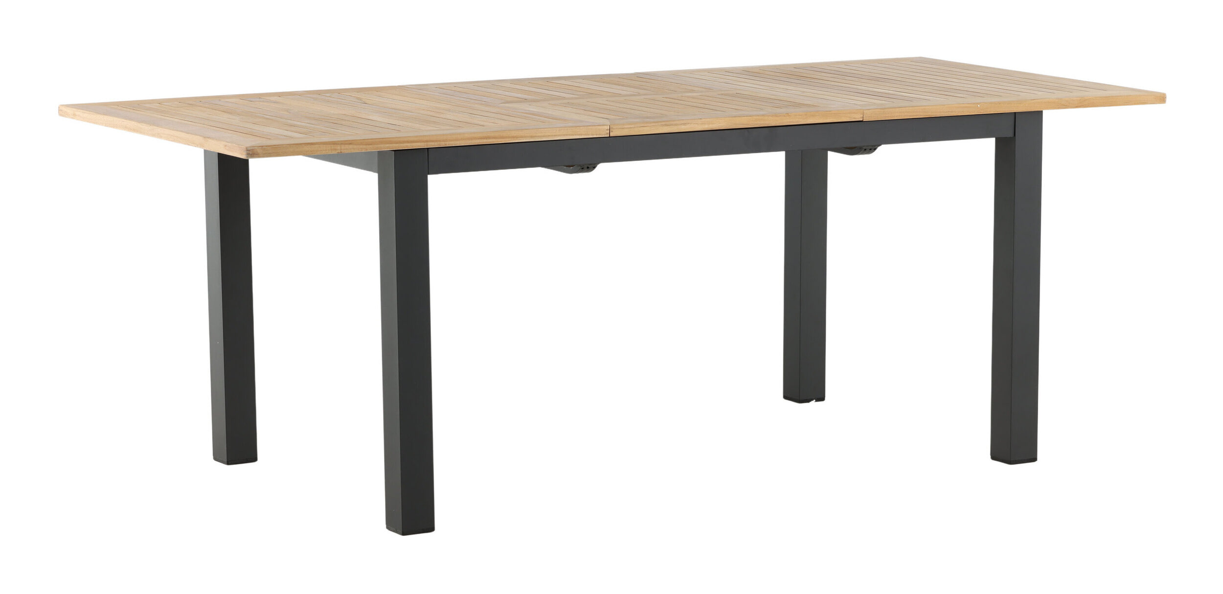 Nohr Uitschuifbare Tuintafel 'Taysha' Teakhout, 152/210 x 90cm, kleur Zwart