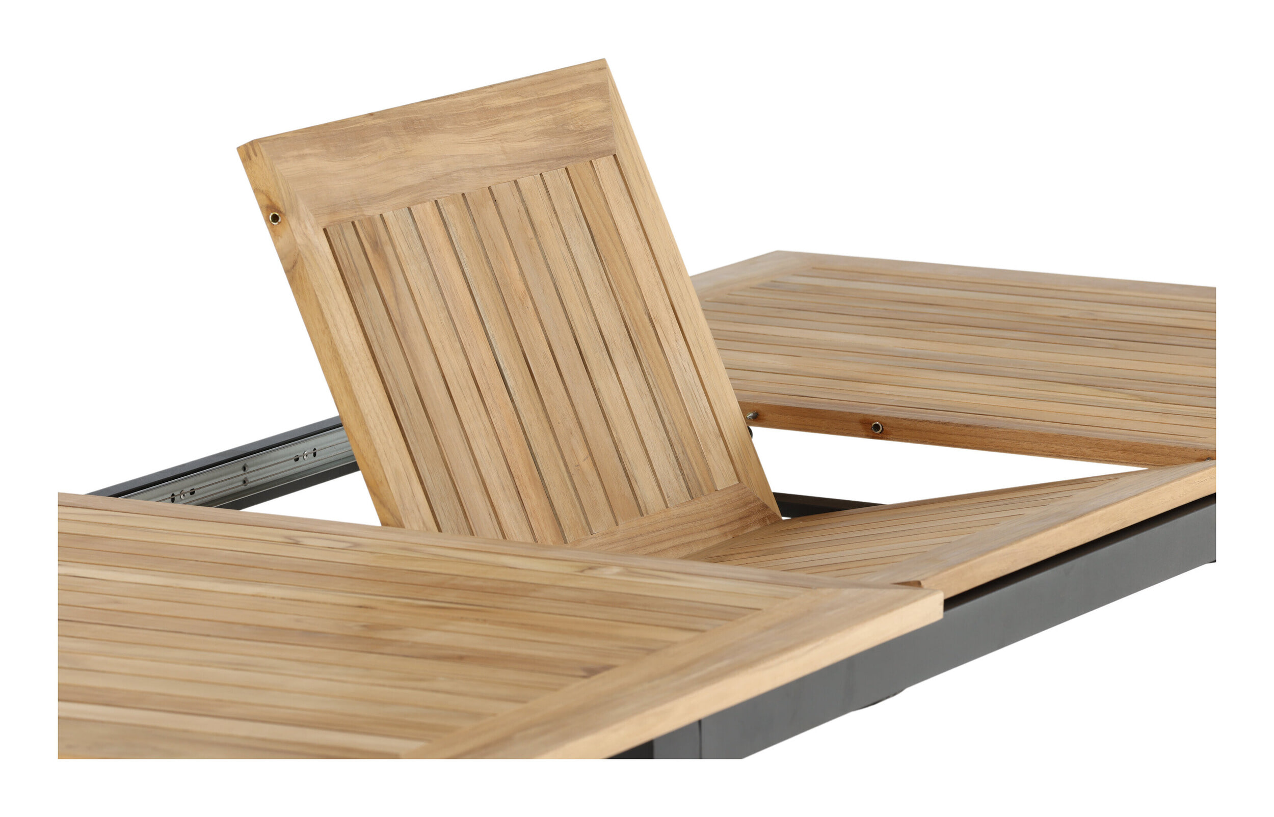 Nohr Uitschuifbare Tuintafel 'Taysha' Teakhout, 152/210 x 90cm, kleur Zwart