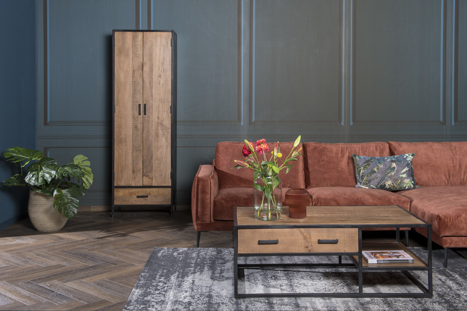 Livingfurn Salontafel 'Sturdy' kleur Naturel, 120 x 70cm