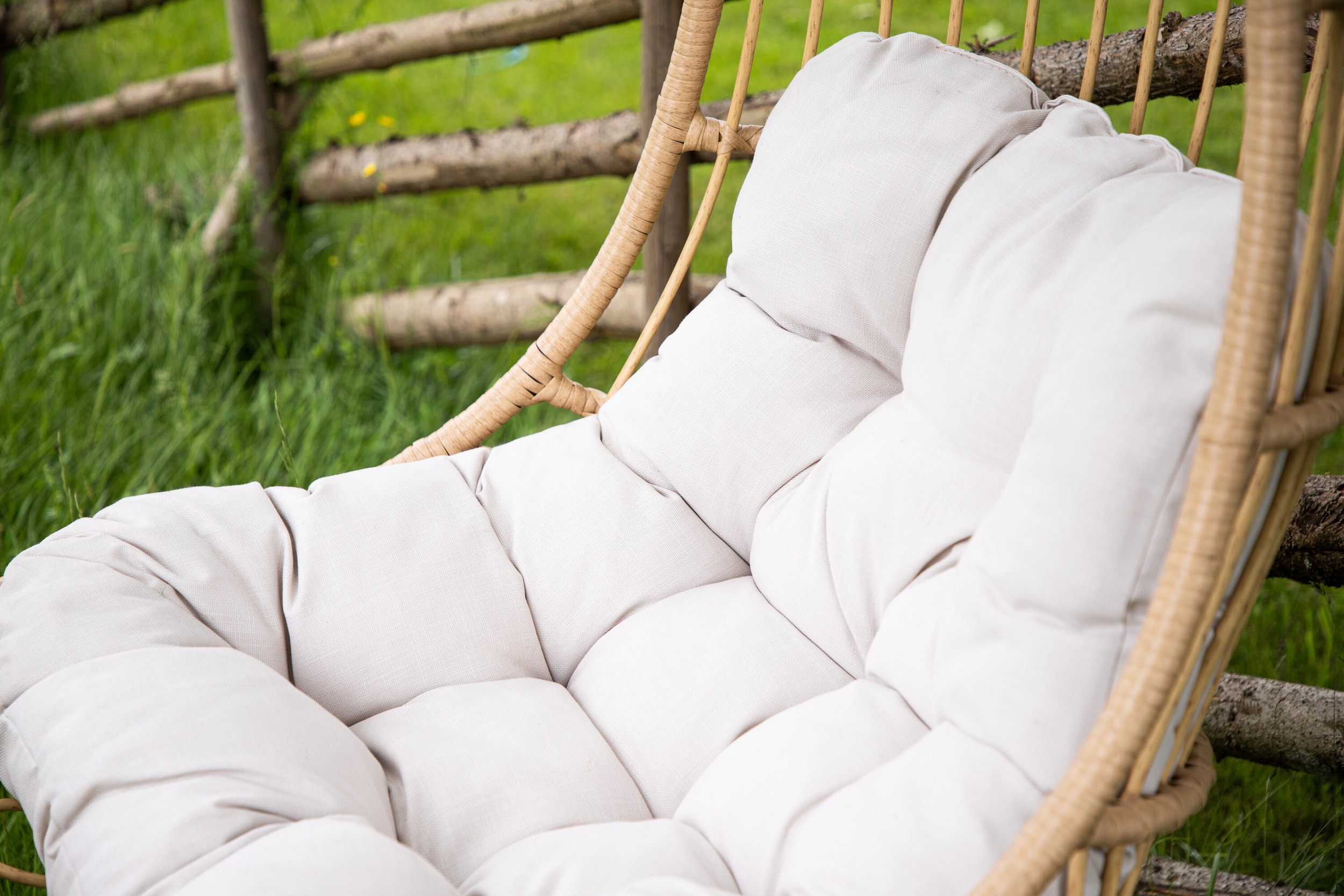 Nohr Hangstoel 'Pattrick' Rotan, kleur Naturel (excl. standaard)