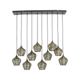 Light & Living Hanglamp 'Alvaro' 10-Lamps, kleur Antiek Brons