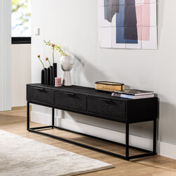 BASE TV-meubel 'Kamo' 160cm, kleur Zwart