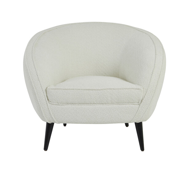 Light & Living Fauteuil Almond Bouclé - Crème