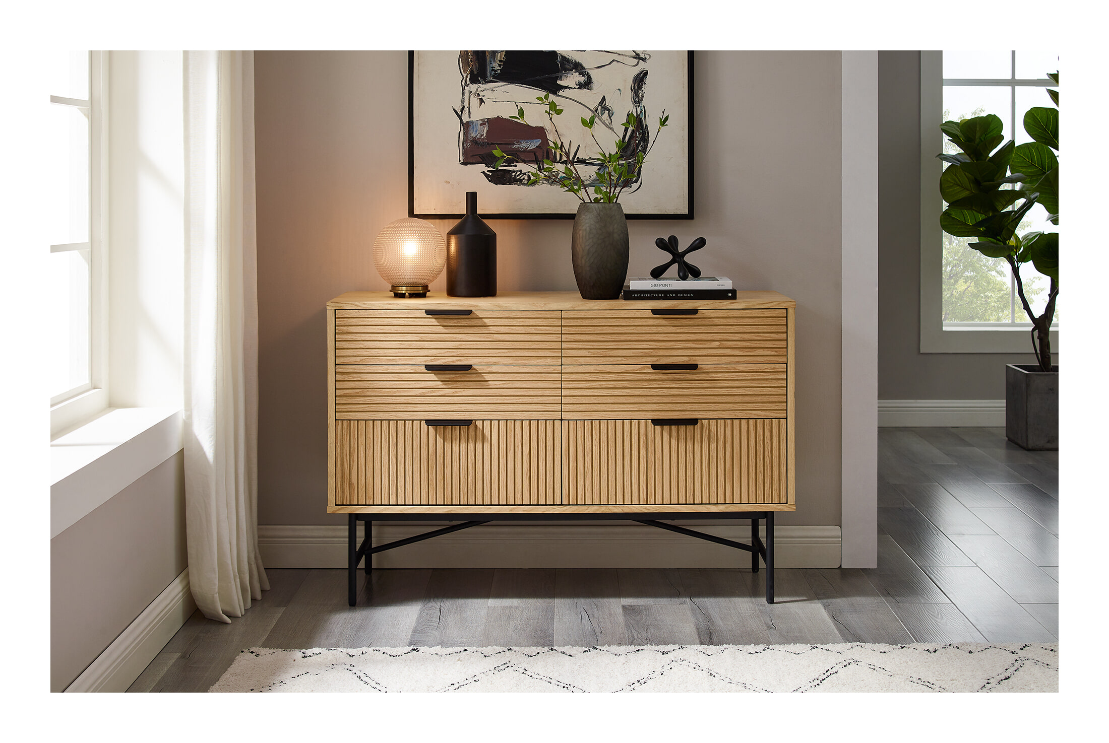 Artistiq Ladekast 'Shoua' 80 x 120cm