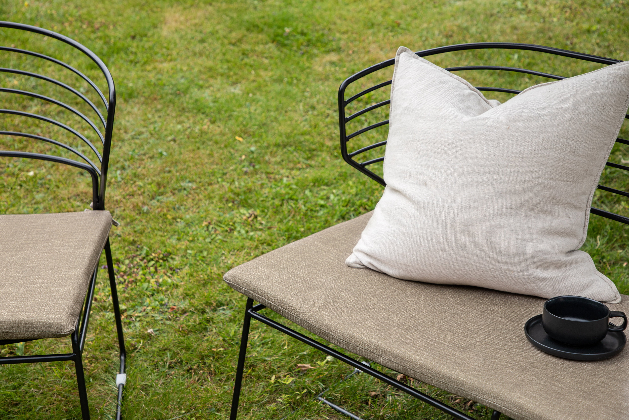 Nohr Loungeset 'Daman' Met bank en 2 loungestoelen, kleur Zand