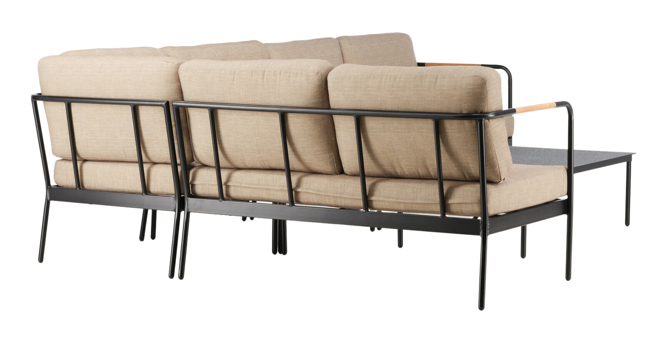 Nohr Loungeset 'Pamella' Met bank en tafel, kleur Zand