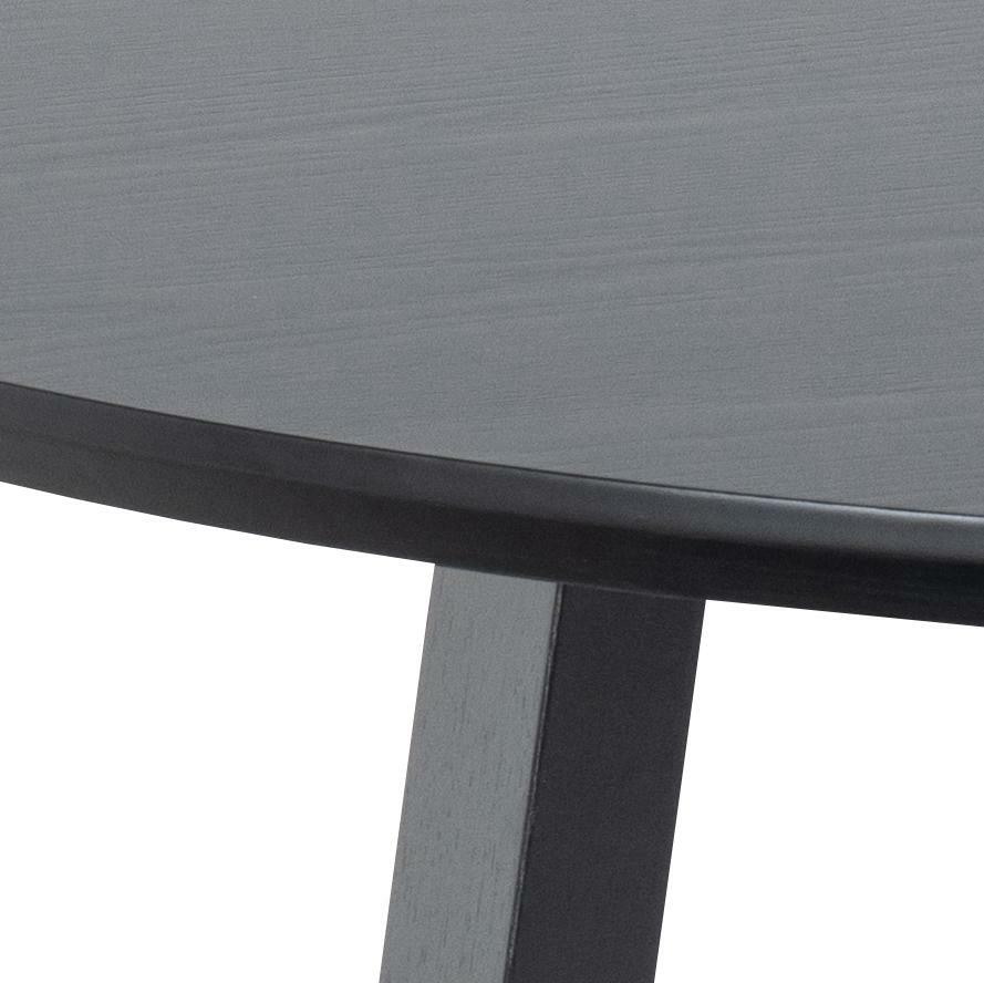 Bendt Ronde Eettafel 'Lila' Eiken, 120cm, kleur Zwart