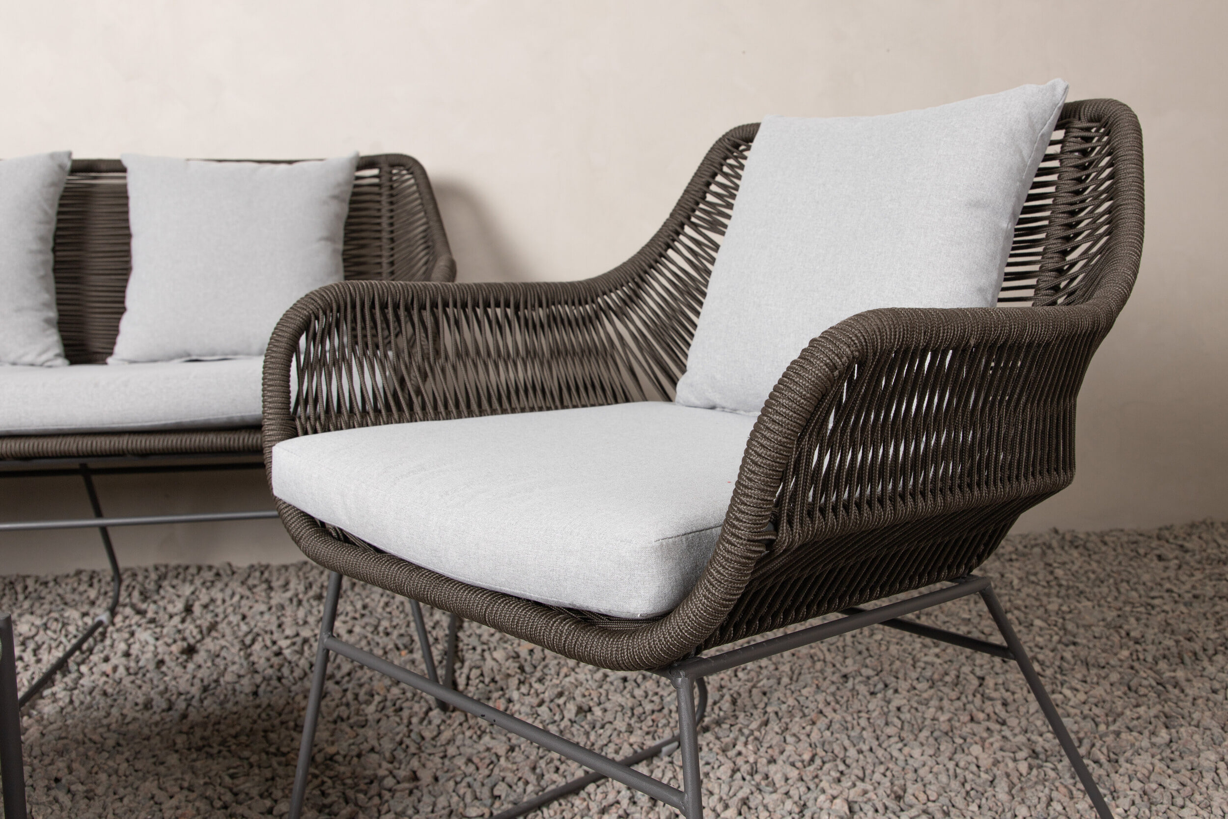 Nohr Loungeset 'Missie' Met bank, 2 loungestoelen en tafel