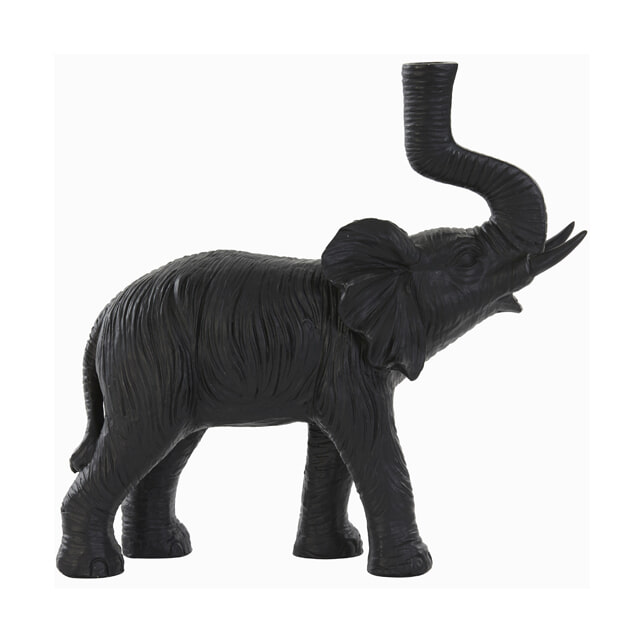 Light & Living Tafellamp 'Elephant' 36cm, kleur Mat Zwart