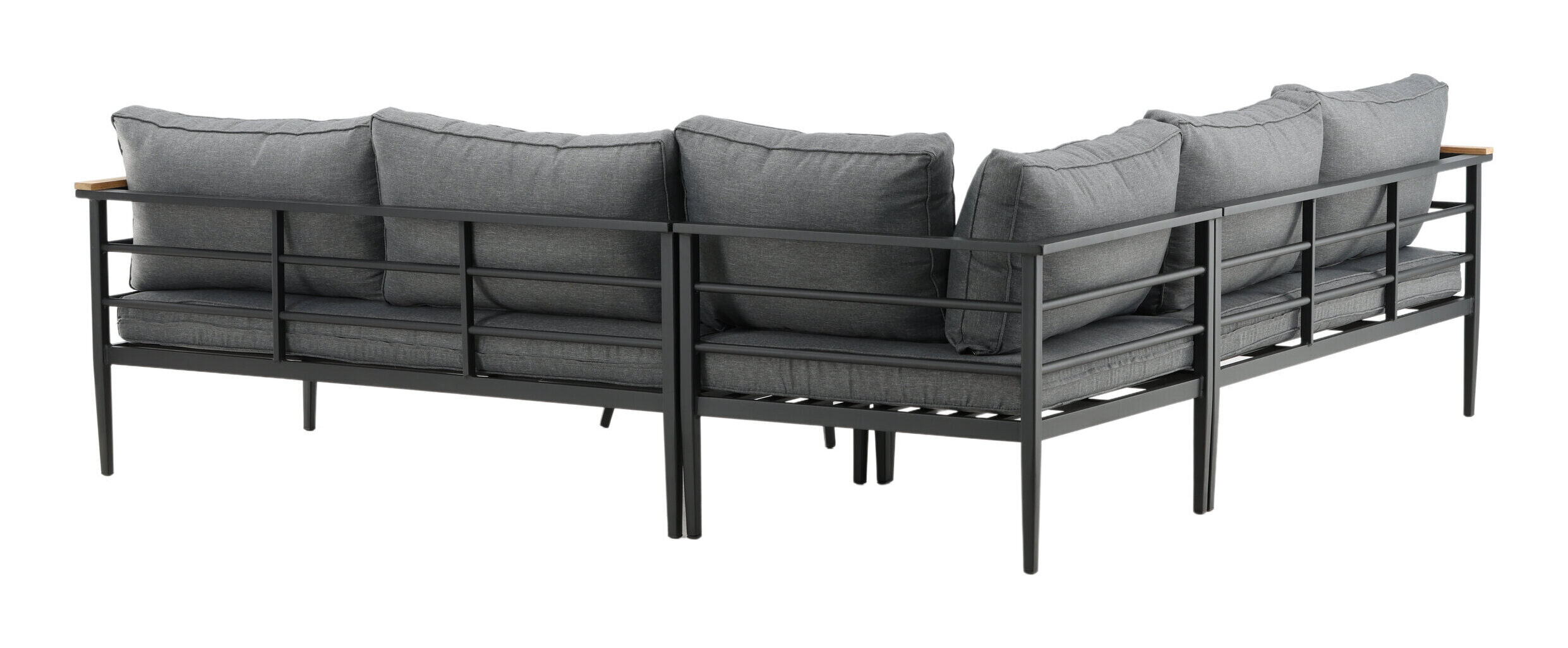 Nohr Loungeset 'Kinda' Teakhout, Met hoekbank en tafel