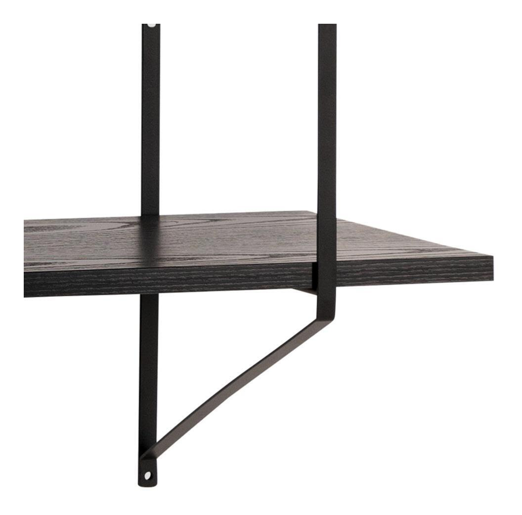 Bendt Wandrek 'Mie' metaal / hout 191 x 79cm, kleur zwart