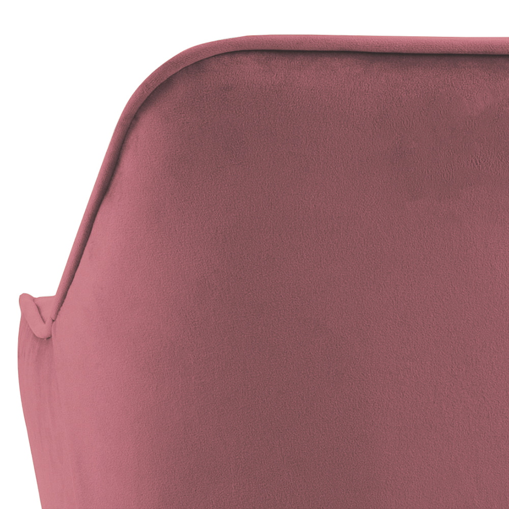 Bendt Eetkamerstoel 'Loren' Velvet, kleur Roze