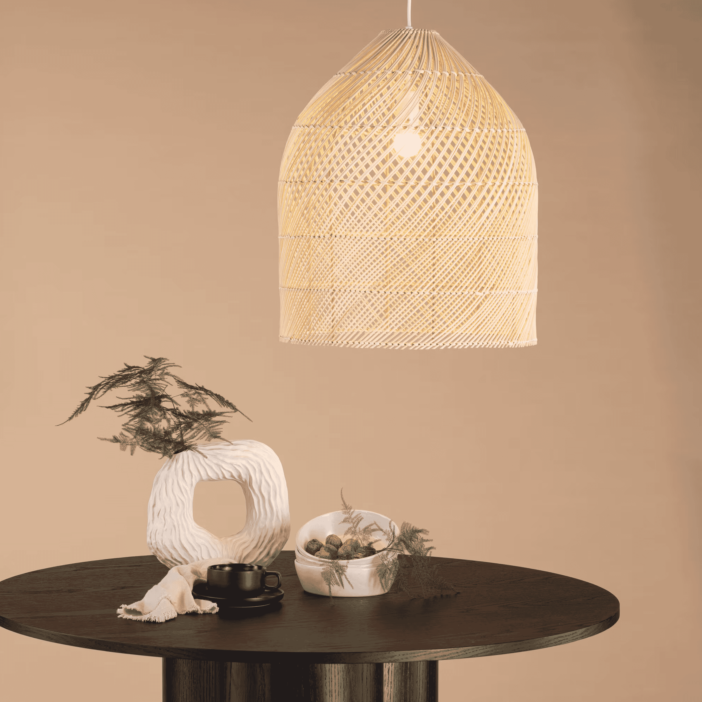 Nohr Hanglamp Bambie Rattan, 53cm - Naturel