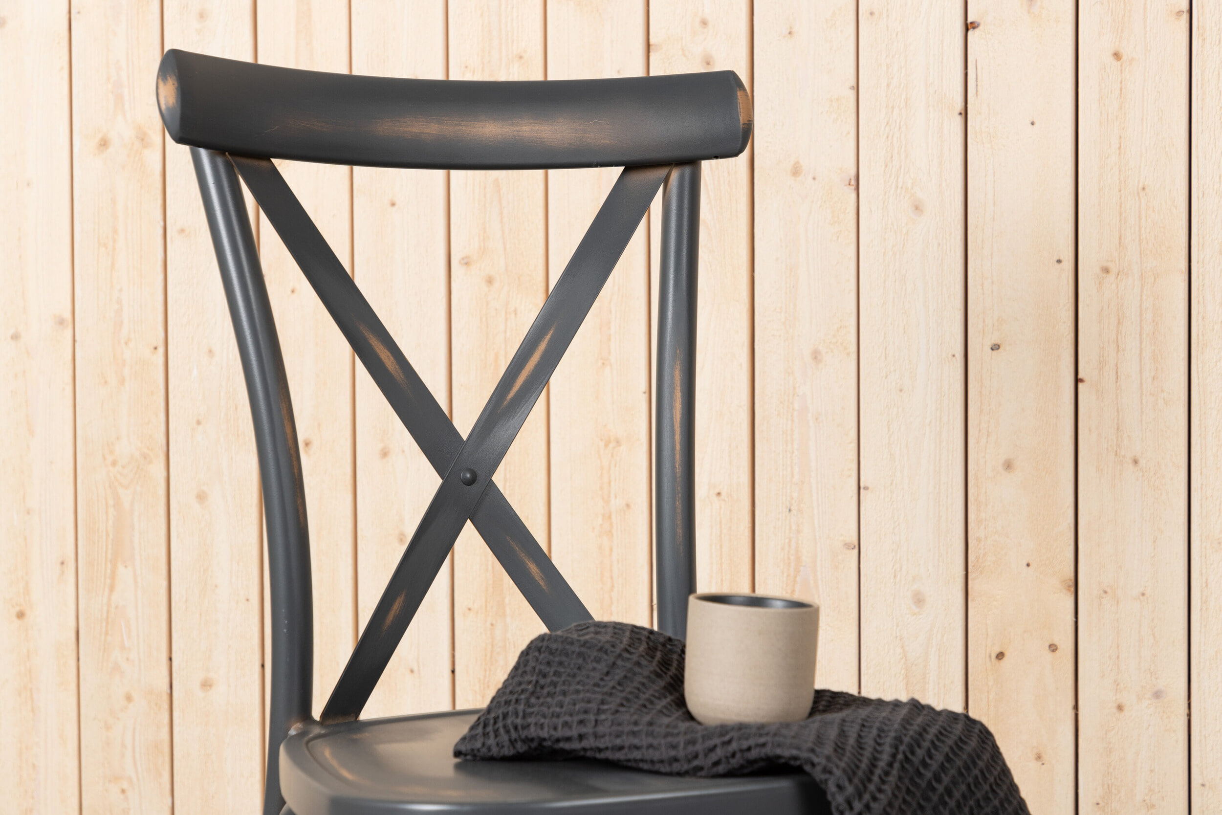 Nohr Tuinstoel 'Lurdes' kleur Donkergrijs