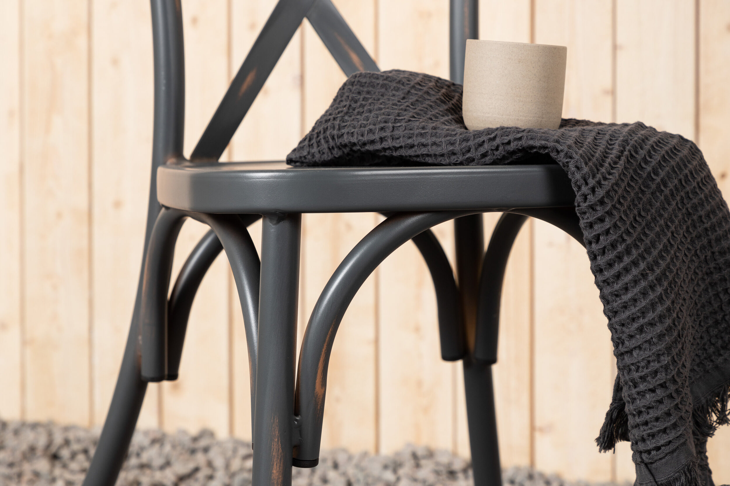 Nohr Tuinstoel 'Lurdes' kleur Donkergrijs