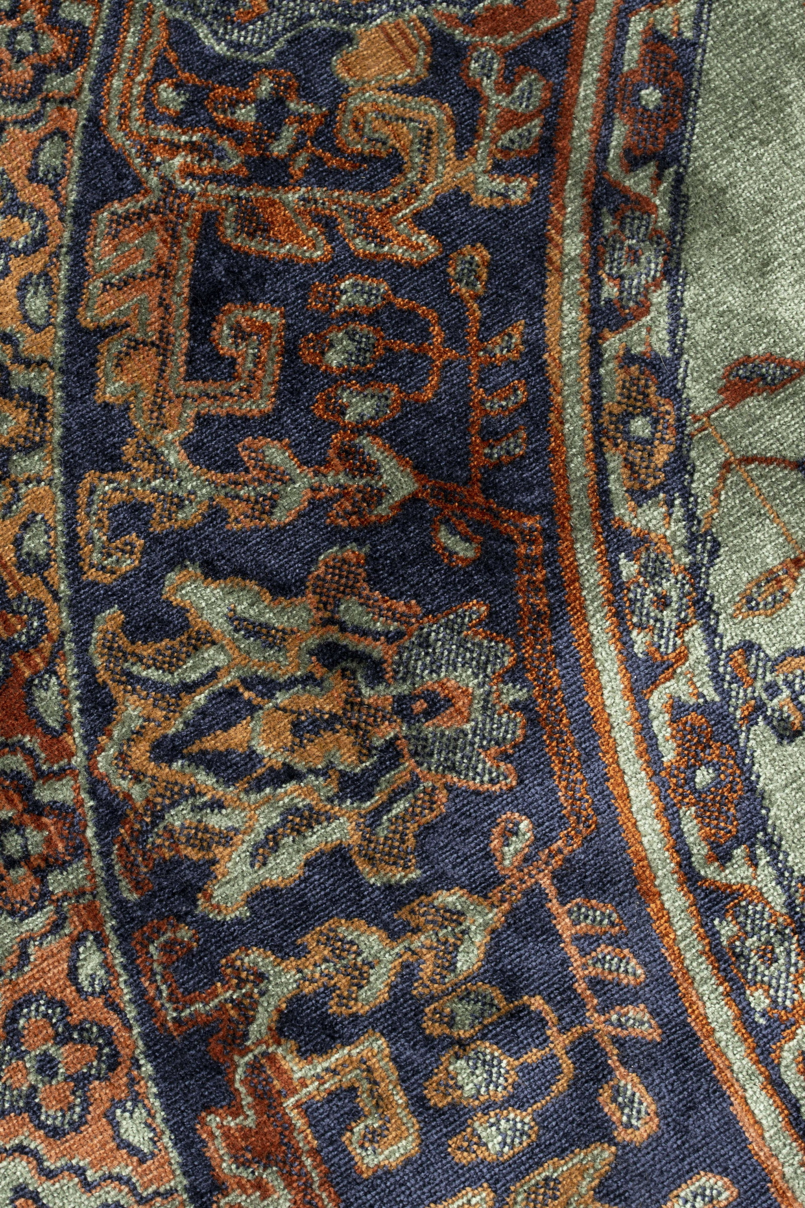 ZILT Rond Vloerkleed 'Boog' 160cm, kleur Groen