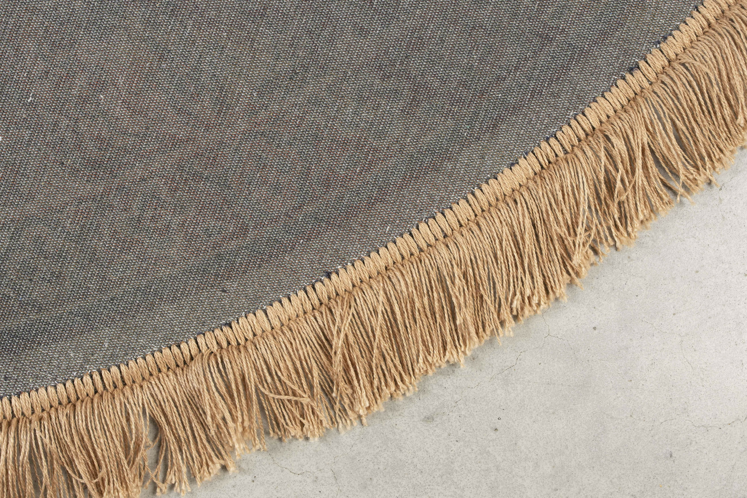 ZILT Rond Vloerkleed 'Boog' 200cm, kleur Groen
