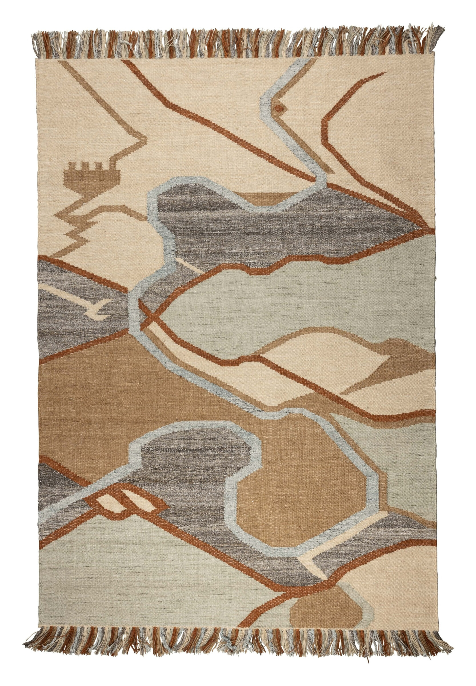 Zuiver Vloerkleed Saigon Gerecycled PET, 160 x 230cm - Bruin