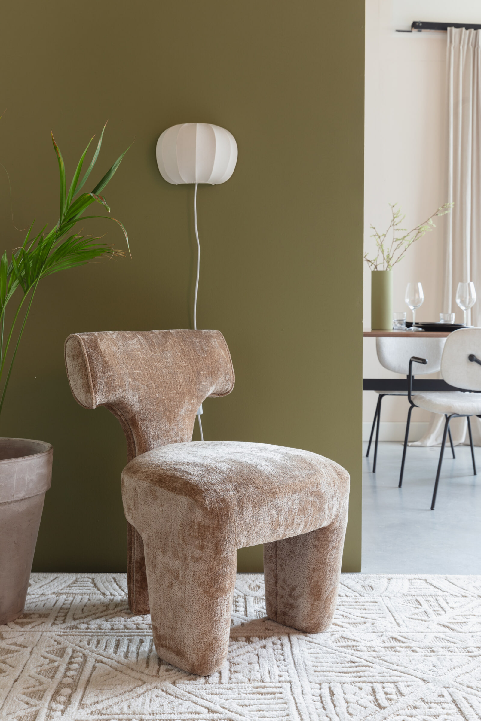 ZILT Vloerkleed 'Brayden' 160 x 230cm, kleur Beige