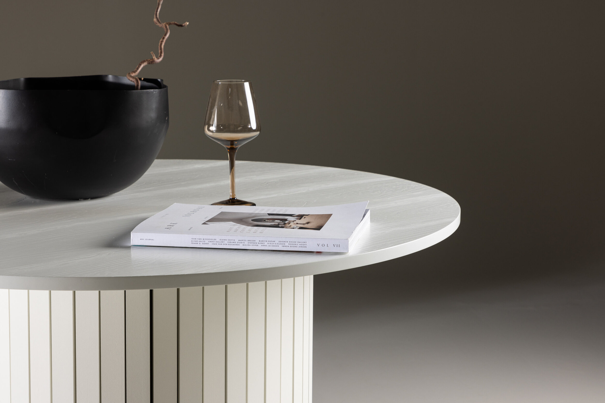 Nohr Ronde Eettafel 'Adrin' 110cm, kleur Wit
