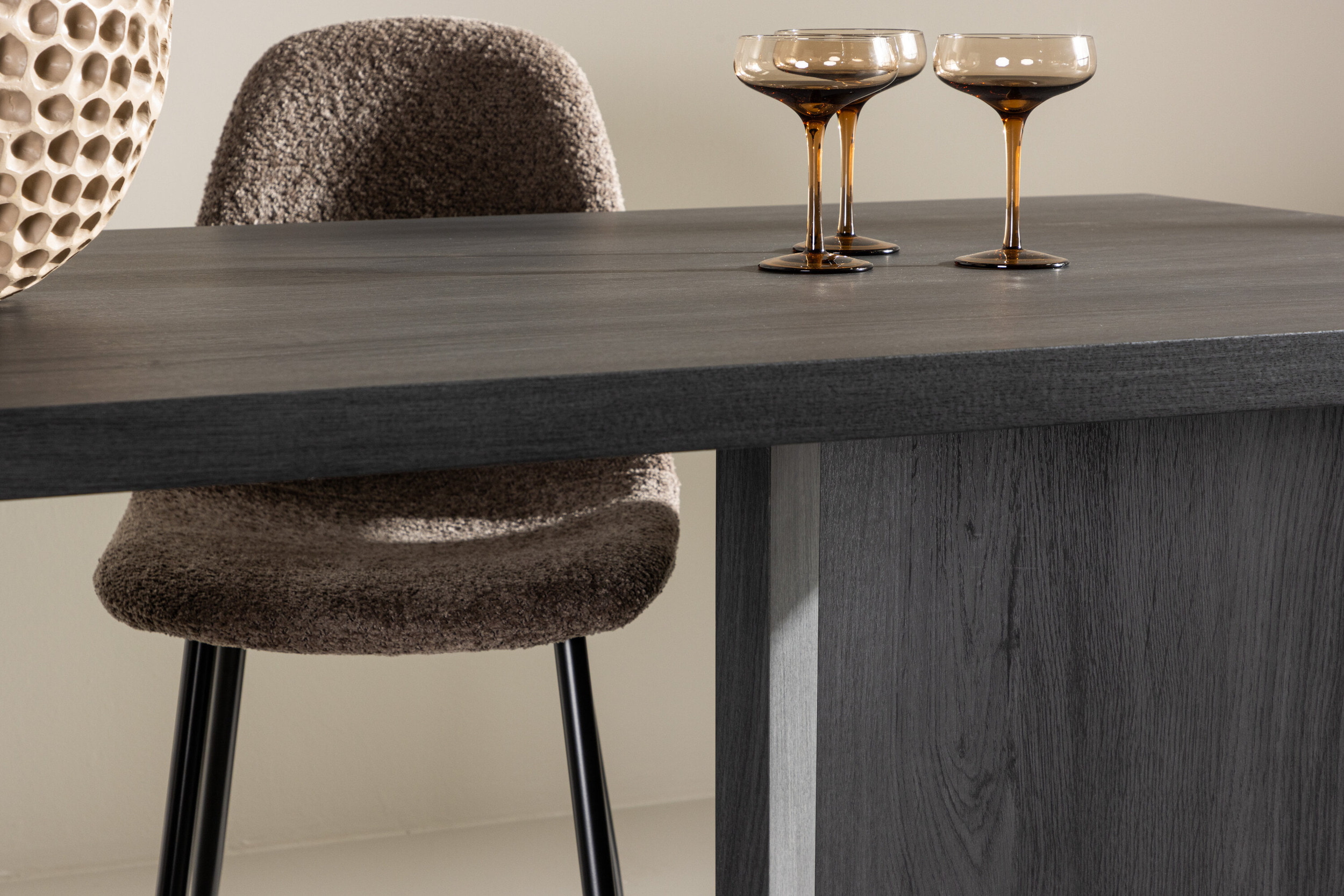 Nohr Eettafel 'Navarro' 180 x 90cm, kleur Zwart