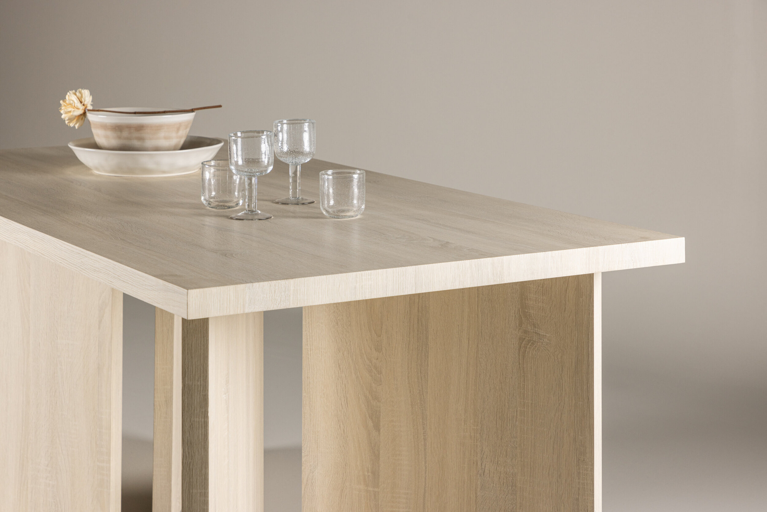 Nohr Eettafel 'Navarro' 180 x 90cm, kleur Whitewash