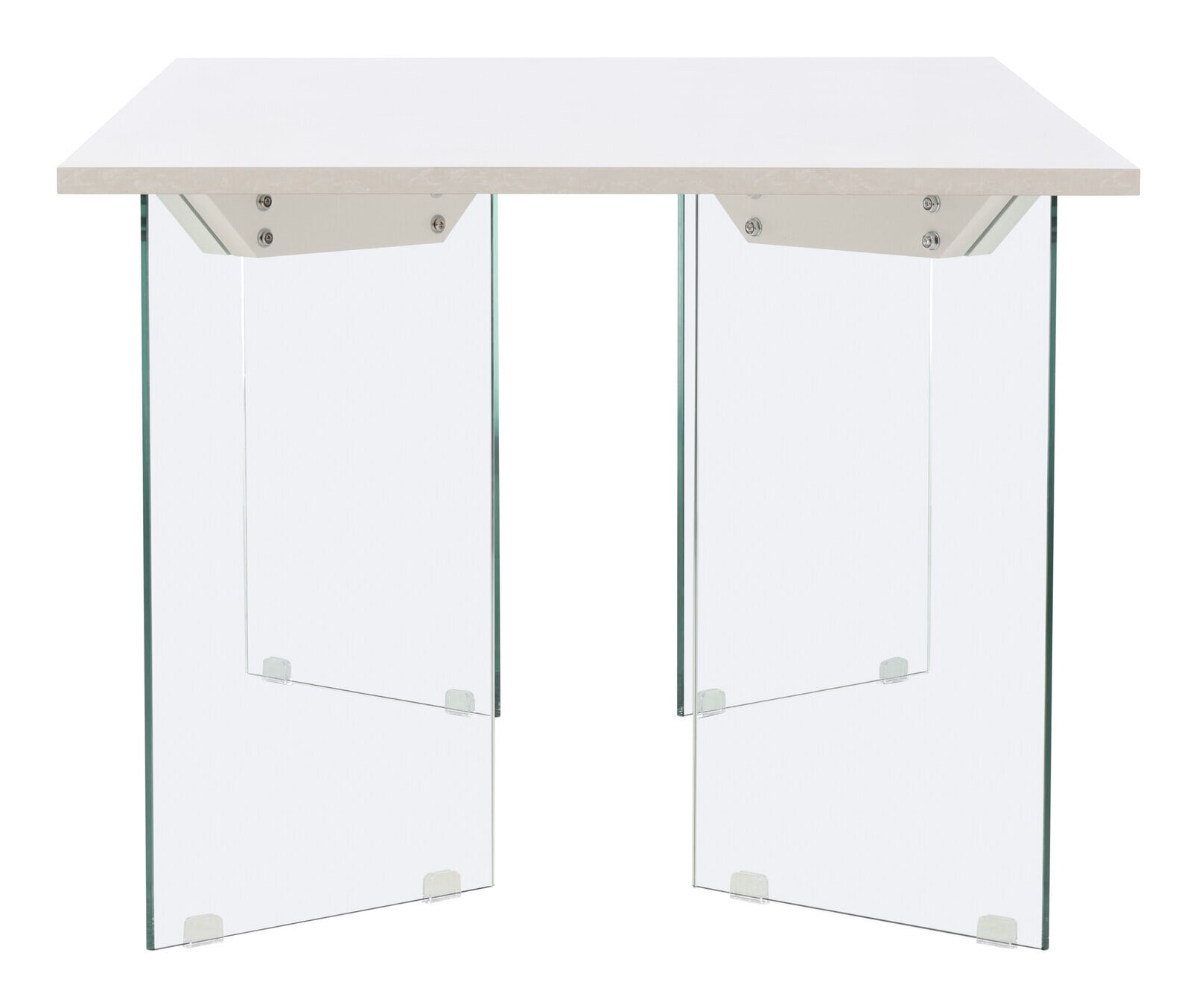 Nohr Eettafel 'Hal' Betonlook en glas, 180 x 90cm