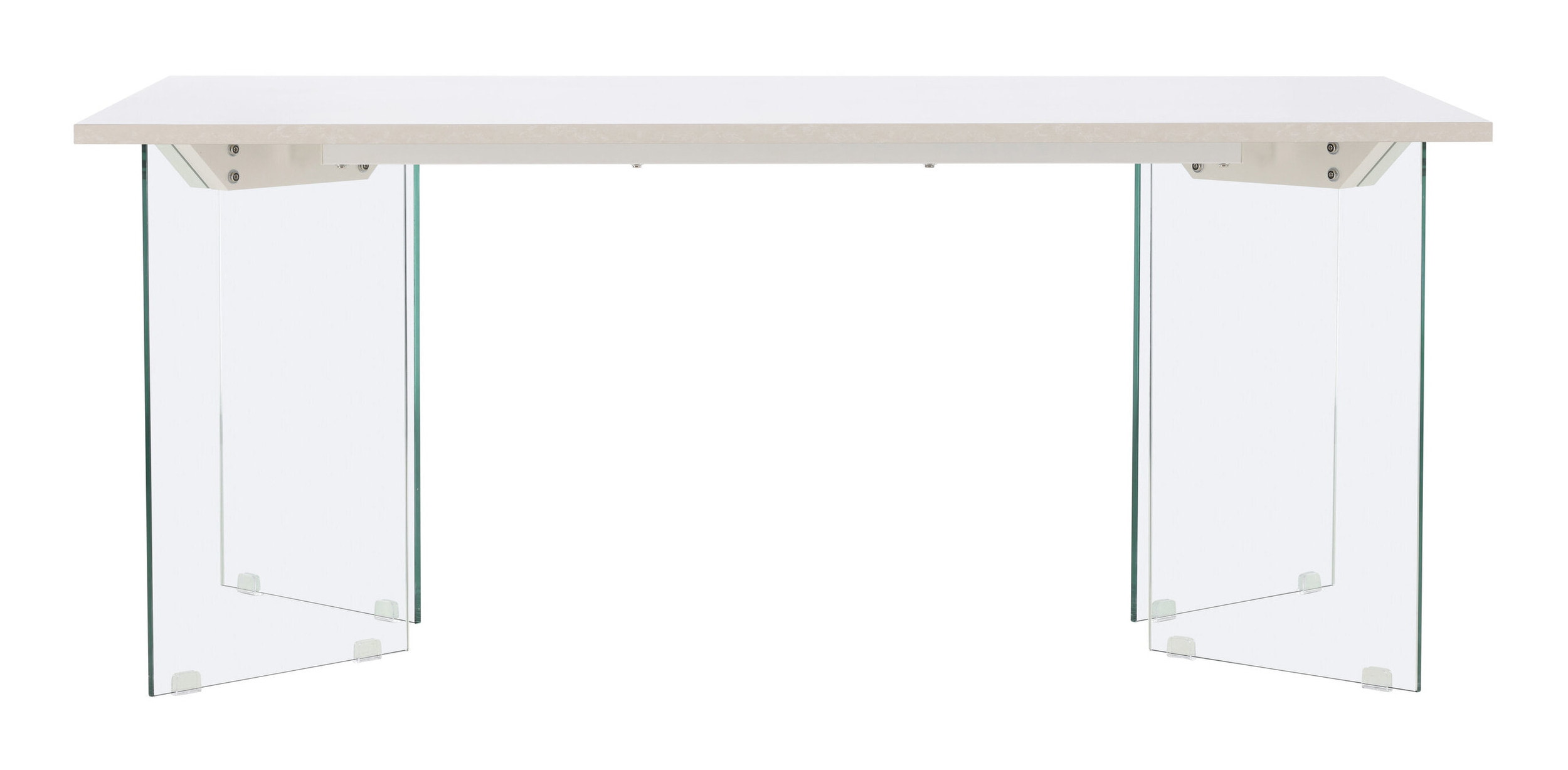 Nohr Eettafel 'Hal' Betonlook en glas, 180 x 90cm