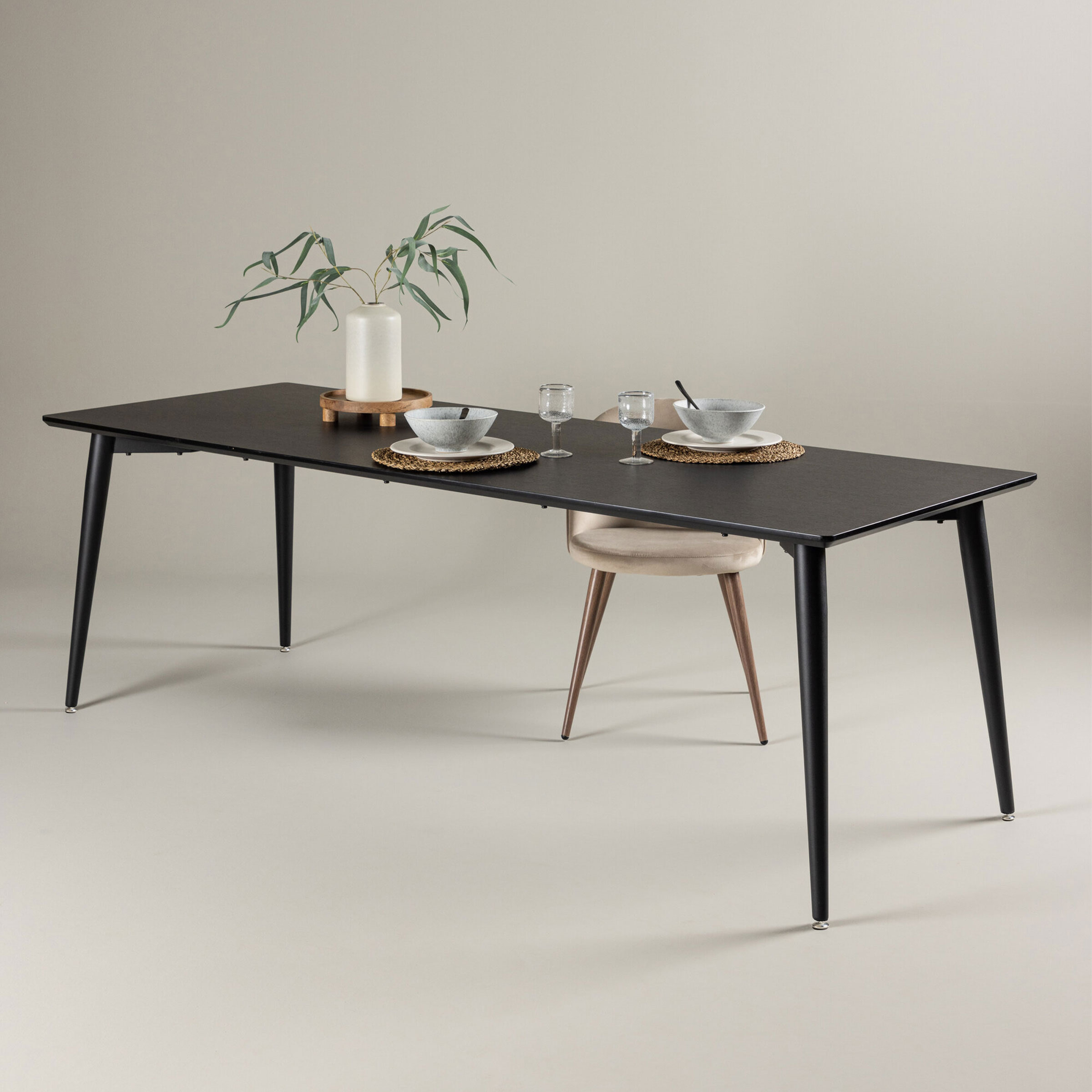 Nohr Eettafel Tabia MDF 230 x 85cm - Zwart