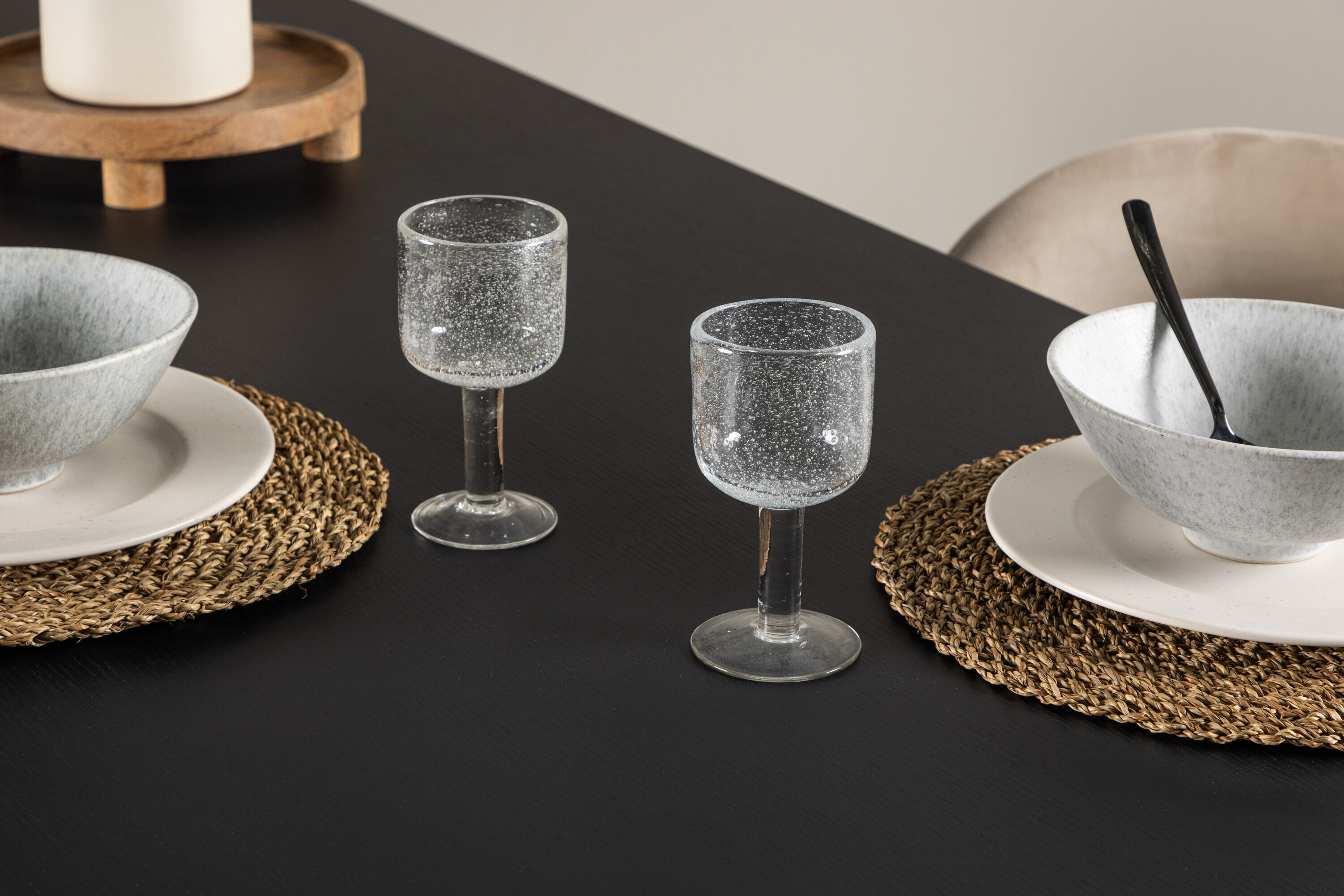 Nohr Eettafel 'Tabia' MDF 230 x 85cm, kleur Zwart