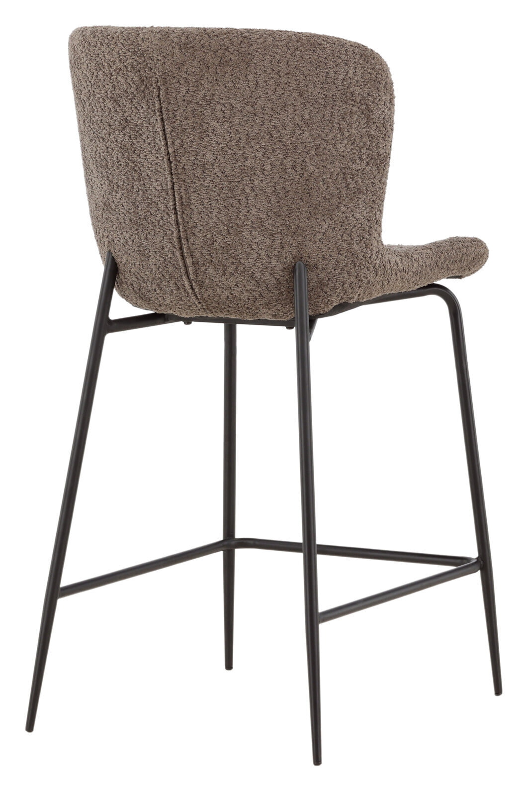 Nohr Barkruk 'Artesha' Bouclé, kleur Bruin (zithoogte 65cm)
