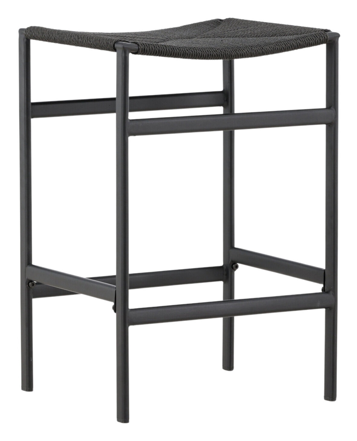 Nohr Barkruk 'Lakeithia' Rattan, kleur Zwart (zithoogte 63cm)