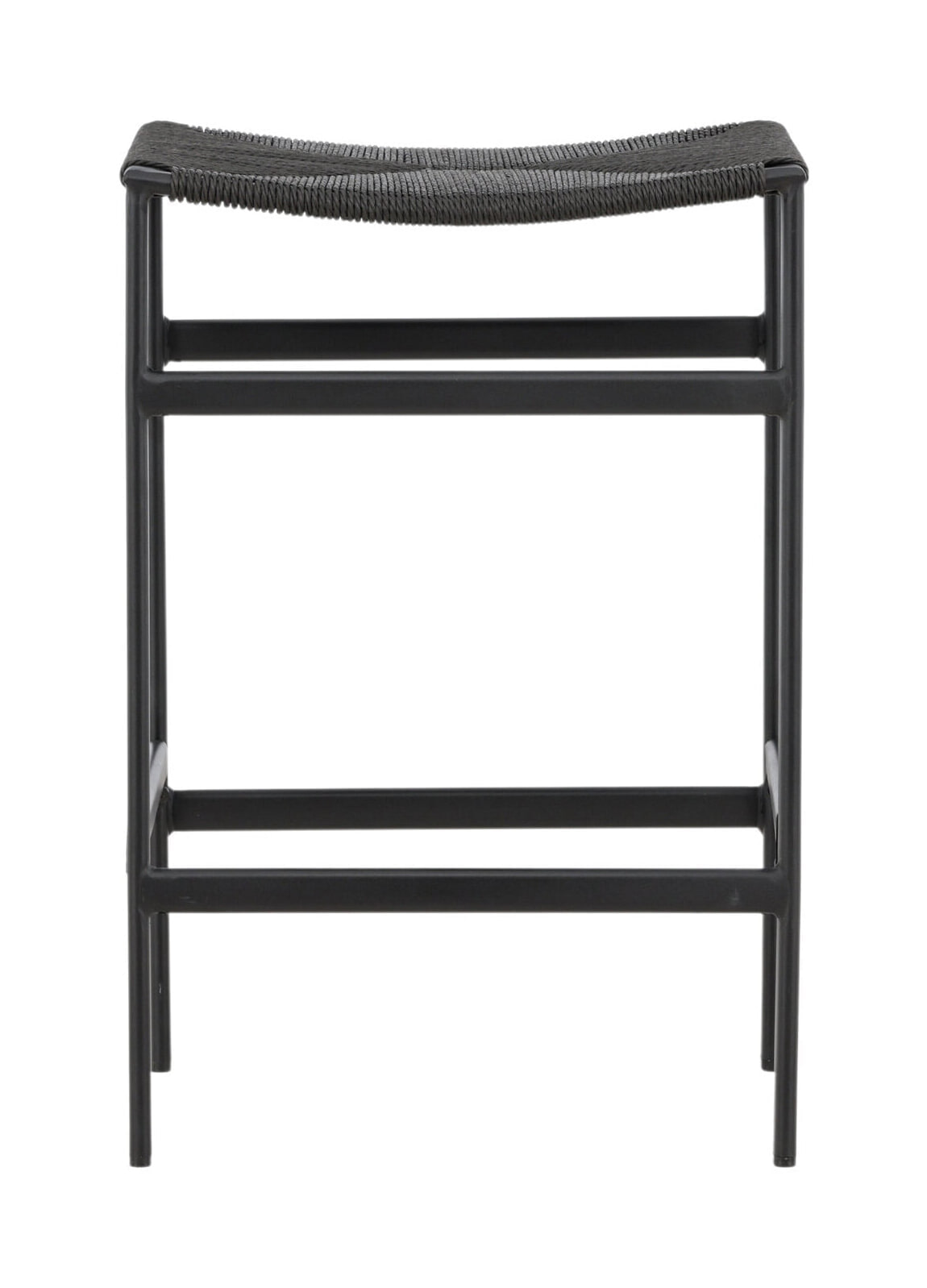 Nohr Barkruk 'Lakeithia' Rattan, kleur Zwart (zithoogte 63cm)