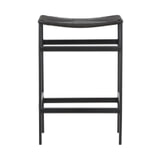 Nohr Barkruk 'Lakeithia' Rattan, kleur Zwart (zithoogte 63cm)