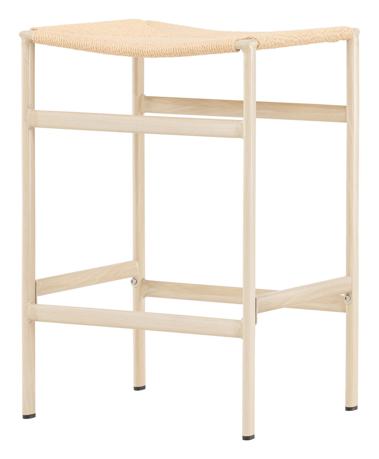 Nohr Barkruk 'Lakeithia' Rattan, kleur Beige/Whitewash (zithoogte 63cm)