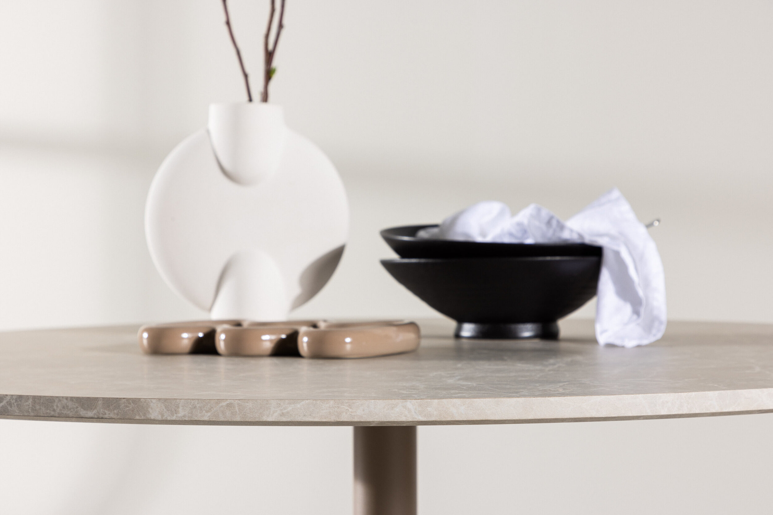 Nohr Ronde Eettafel 'Tu' Marmerlook, 110cm