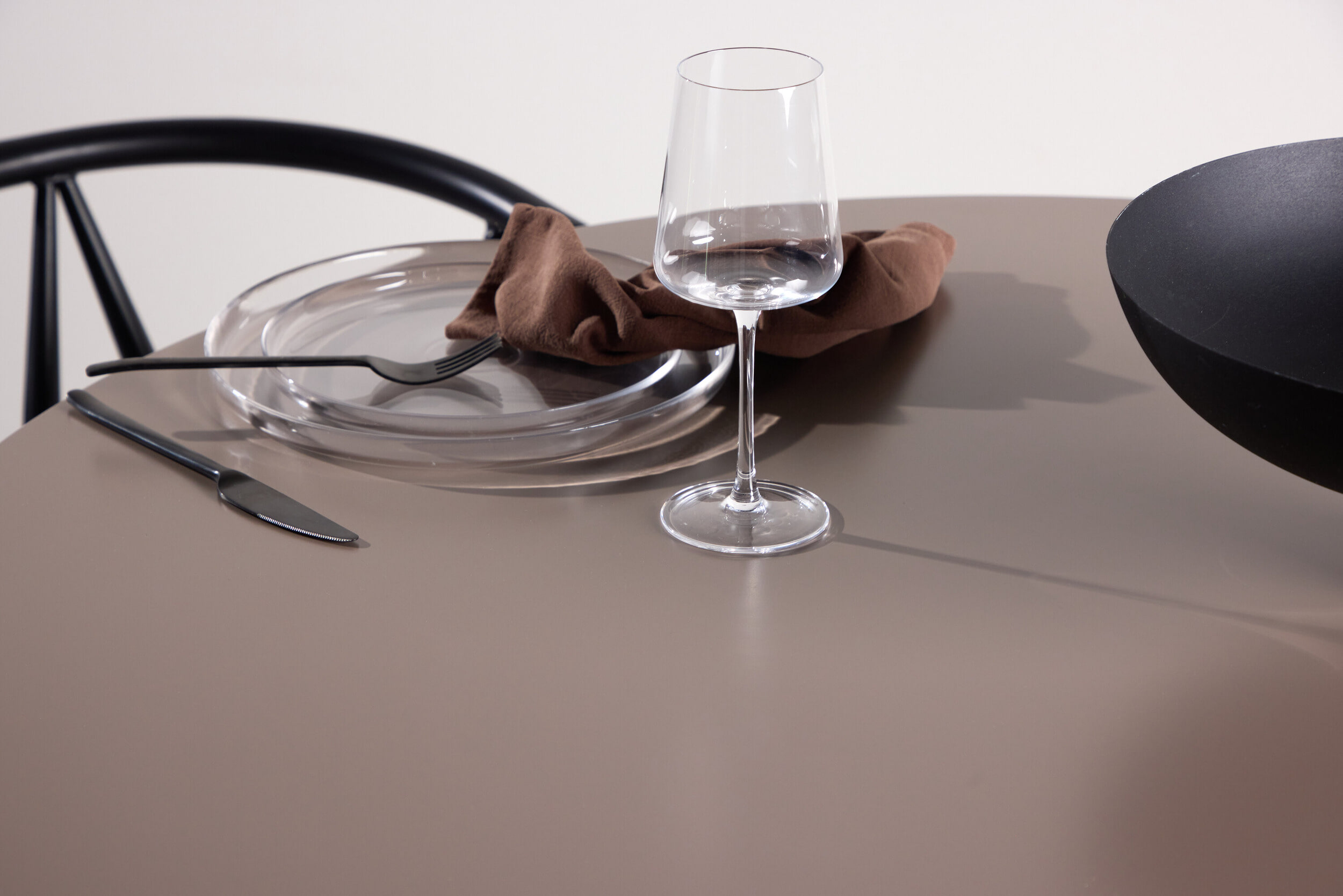 Nohr Ronde Eettafel 'Anh' 110cm, kleur Bruin