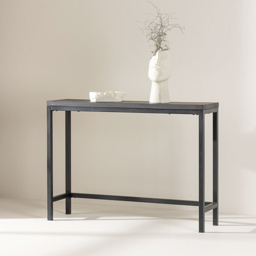 Relaxdays wandtafel met lade, 3 etages, HBD 80 x 100 x 30 cm, smalle sidetable, hal, woonkamer, MDF, consoletafel, bruin Relaxdays wandtafel met lade, 3 etages, HBD 80 x 100 x 30 cm, smalle sidetable, hal, woonkamer, MDF, consoletafel, bruin