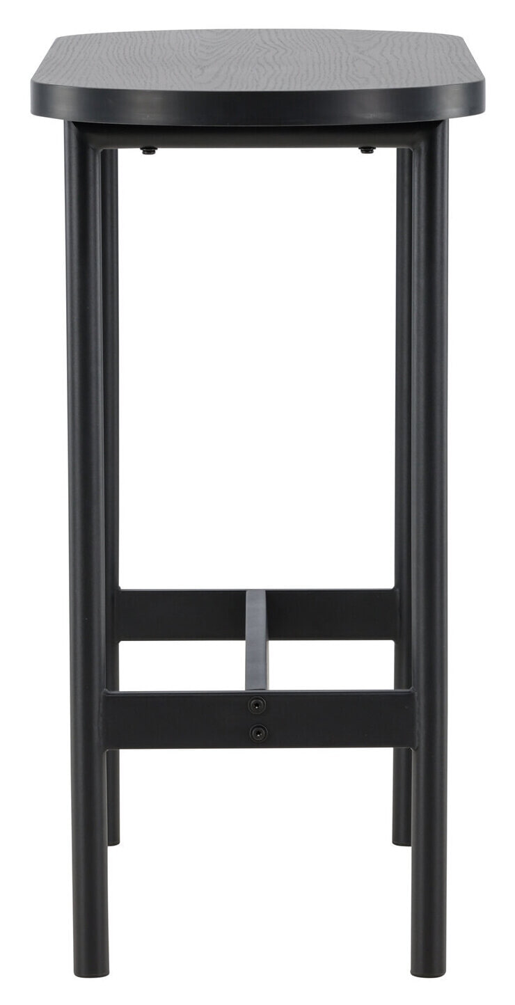 Nohr Ovale Sidetable 'Derron' 110cm, kleur Zwart