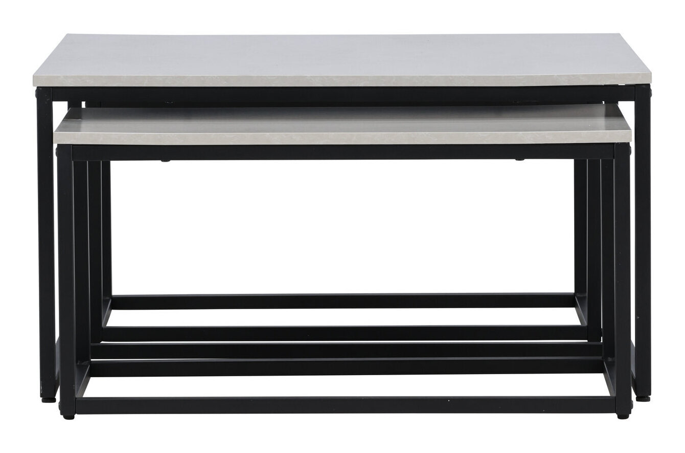 Nohr Salontafel 'Dacey' Betonlook, Set van 3 stuks