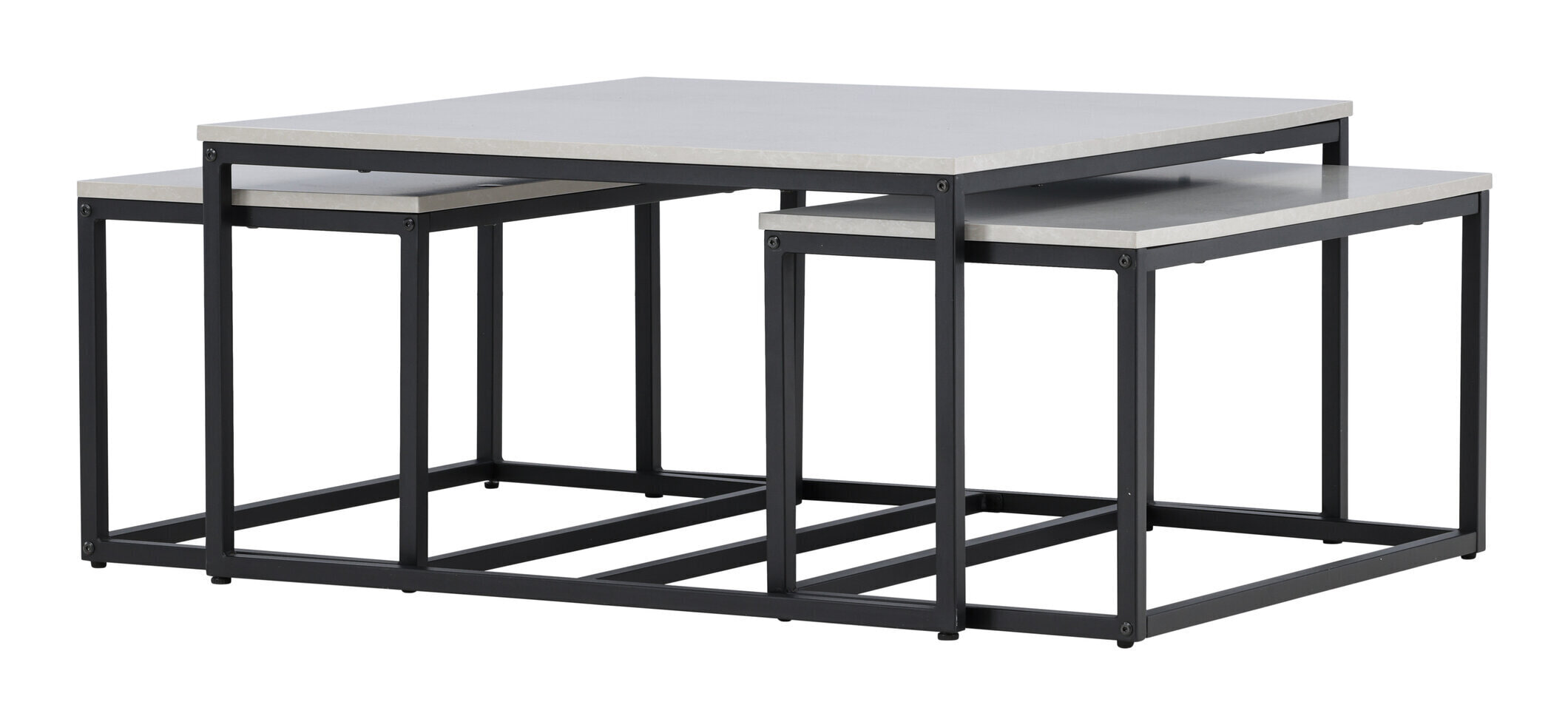 Nohr Salontafel 'Dacey' Betonlook, Set van 3 stuks